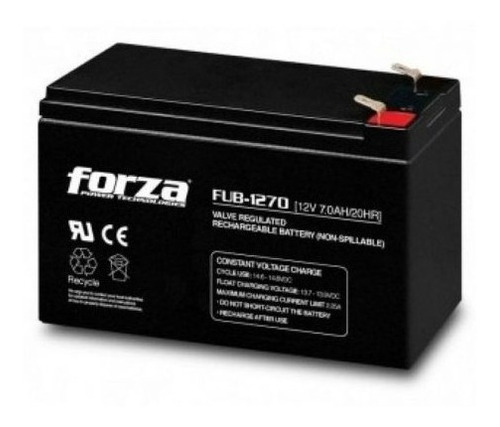 Batería Forza Para Ups 12v 7ah Fub1270