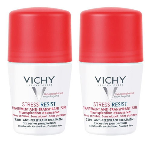 Kit 2 Desodorantes Vichy Stress Resist 72h Roll On 50ml Cada