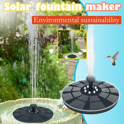 Fuentes Solares Flotantes De 3,5 W Para Piscina Exterior Fea