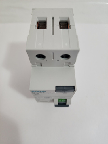 Interruptor diferencial tipo A 2 pólos 40 Amp 30ma Siemens