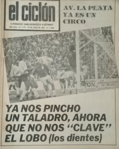 El Ciclon 1176 Banfield  Vs San Lorenzo Primera B 1982