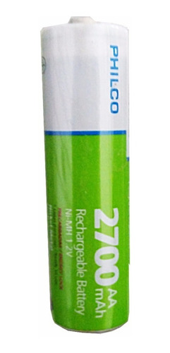 Pack 10 Pilas Aa Recargables 2700 Mah 1.2v