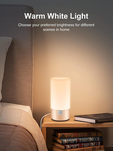 Lámpara De Mesa Táctil Led Con Luz Rgb Regulable