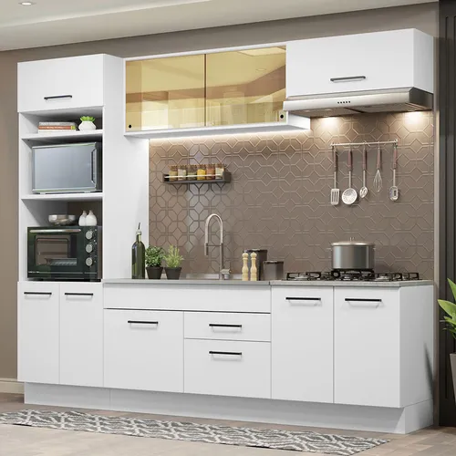 comprar Mueble De Cocina Integral Madesa Agata 270cm Blanco 03