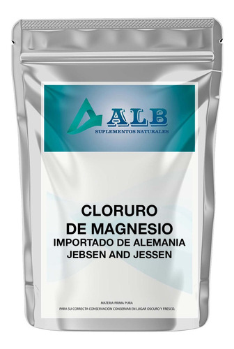 Cloruro De Magnesio Importado De Alemania 250 Gr Alb