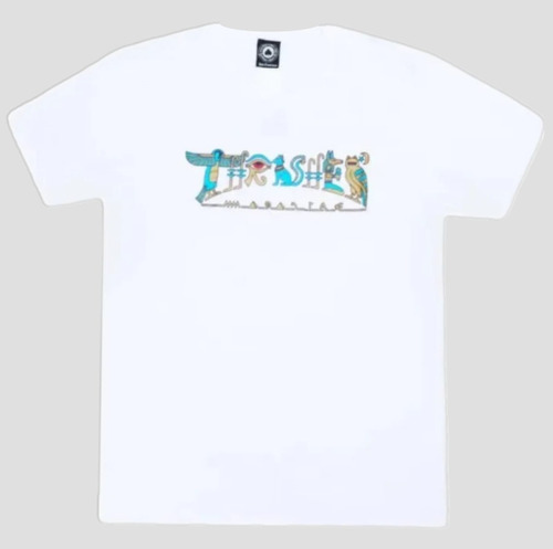 Camiseta Thrasher Hieroglyphics  Branca Original  C/ Nf