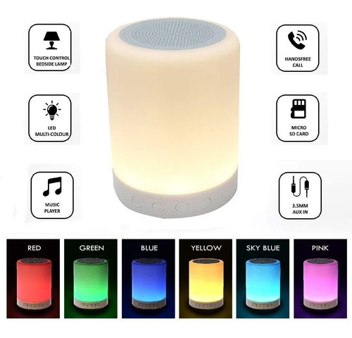 Imagen 3 de 4 de Lámparas De Velador Lámpara Velador Lampara Touch Speaker