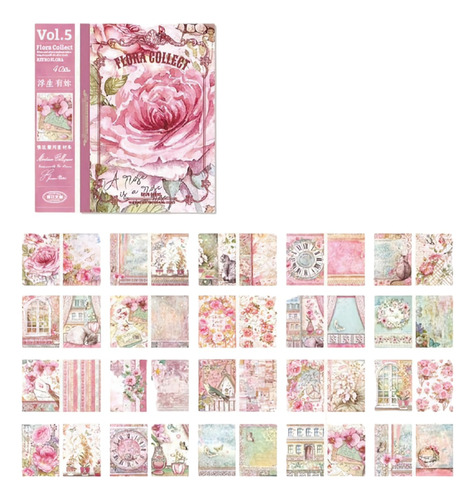 Block Estilo Libro Vintage De Coleccion 40 Hojas Scrapbook