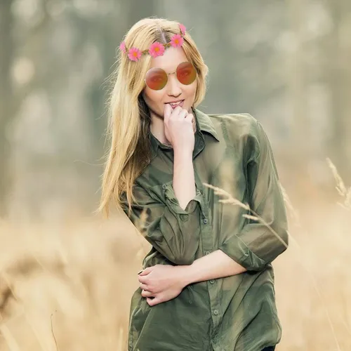 Juego De Accesorios Para Disfraz Hippie Hotusi, 18 Piezas, A