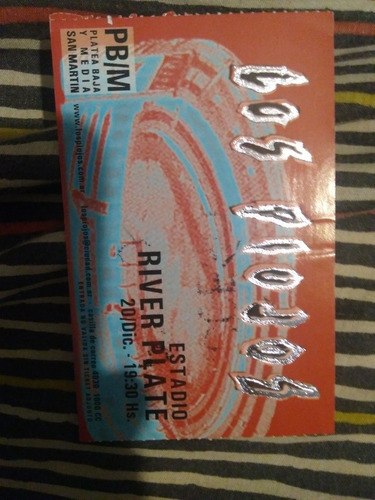 Entrada De Colección Los Piojos River 2003