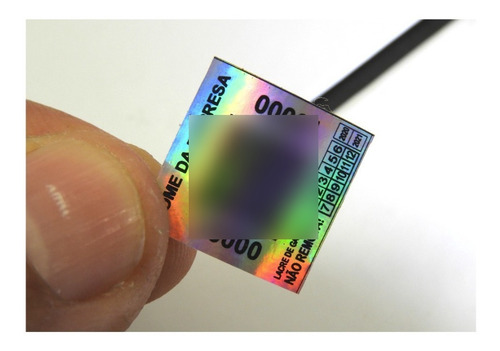 Lacre Void Holográfico Premium 30x30mm Personaliza Cor 100un