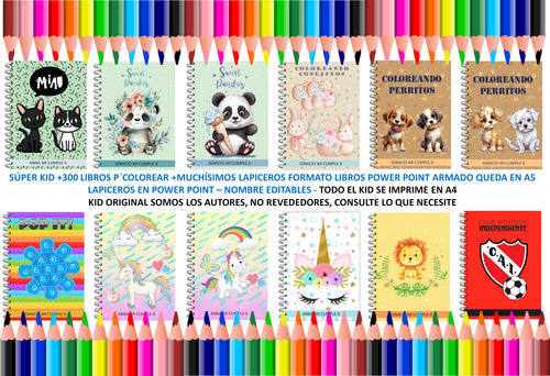 Kit Imprimible Souvenir De Cumple Lapicero + Libro: Muñecas