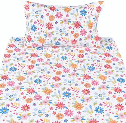 Juego De Sábanas De 3 Piezas Con Diseño De Flores Florales D
