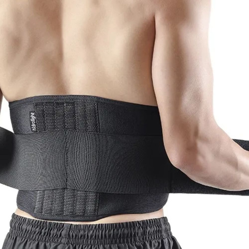 Cinta Faixa Coluna Lombar C/ Hastes Aço Flexível Hidrolight