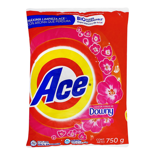 Imagen 1 de 1 de Detergente para ropa en polvo Ace Toque De Downy bolsa 750 g