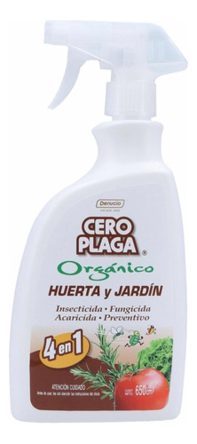 Cero Plaga Insecticida Orgánico Huerta Y Jardín 650 Cc