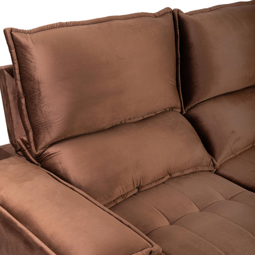 Sofa Retractil 3 Cuerpos Tela Orlando