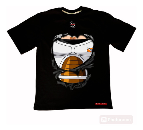 Camiseta Oversize 194007 Negro - Vegeta