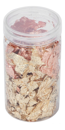Mix Color Foil Flakes Oro Rosa Lámina Resina Brillo