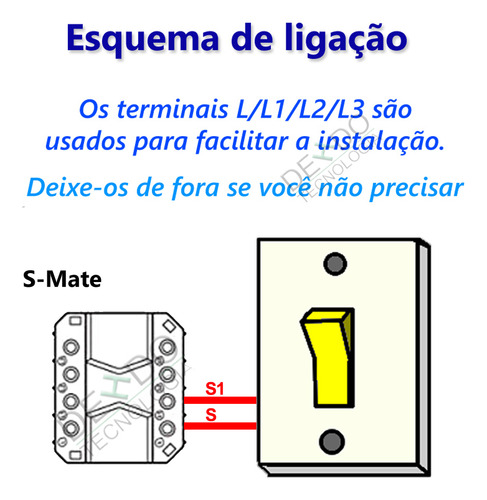 3x Sonoff Mini R4 1x S Mate Automação Interruptor Smart Home