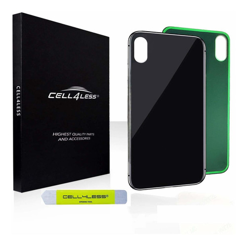 Cell4less Reemplazo Cristal Trasero Para iPhone XS Max