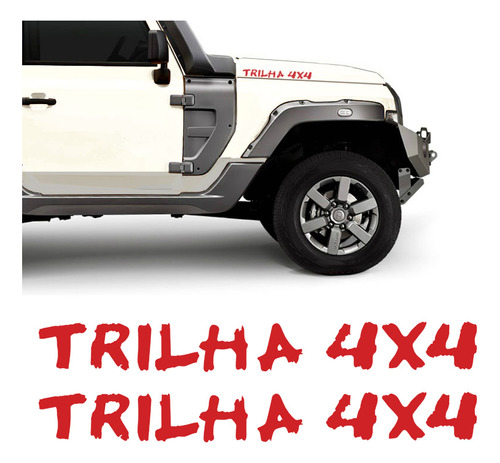 Adesivo Trilha 4x4 Troller T4 2015/2020 Faixa Capô Lateral