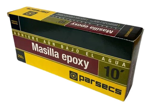 Masilla Epoxy 10' Parsecs 70g Pega Debajo Del Agua