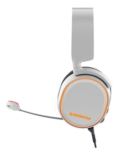 Audífonos gamer SteelSeries Arctis 5 blanco con luz rgb LED