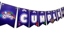 Comprar Banderin Feliz Cumple Smiling Critters Criaturas Sonrientes
