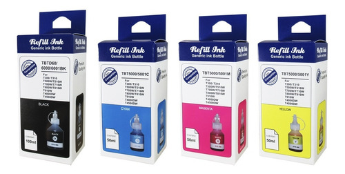 Pack Tintas Refill-ink Para Brother Bt6001/bt5001 