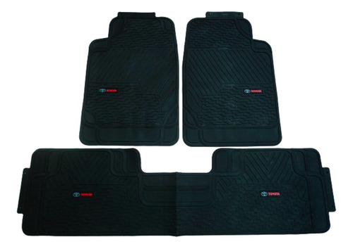 Set De 3 Pisos De Jebe En Pvc Pesado Autos Camionetas Toyota