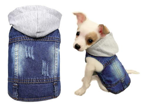 Chaqueta De Mezclilla Para Perros, Elegante Abrigo Para...