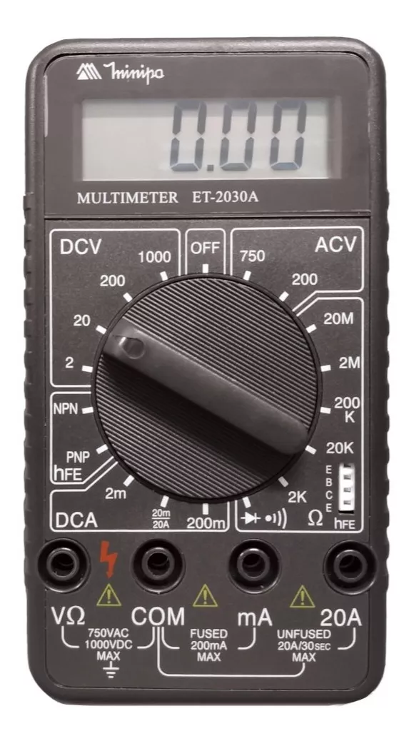 Segunda imagem para pesquisa de multimetro analogico profissional minipa et 3021