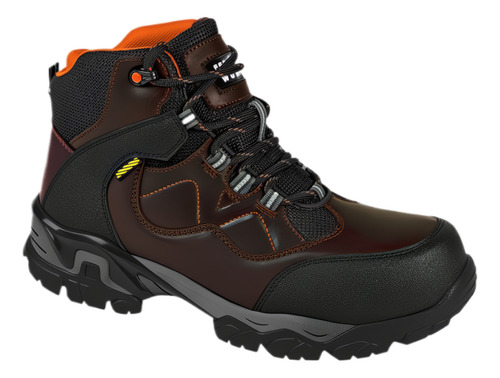 Botin Formal Vet03163 Forro Acojinado Bicolor Bimaterial