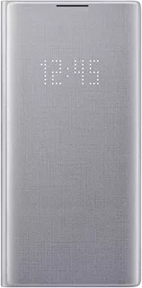 Case Led View Cover Galaxy Note 10 Plus Original Plateado