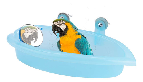 Caja De Baño Para Pájaros, Periquito Azul Para Mascotas, .