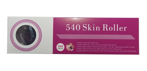 Imagen 3 de 5 de Derma Roller Facial 540 Pines 0.5mm Uso Estético