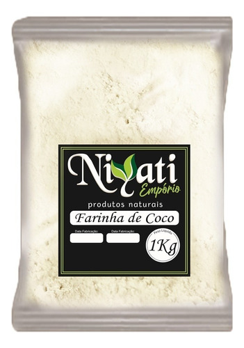 Farinha Farinha De Coco Niyati Premium  De Coco Sem Glúten 1 Kg