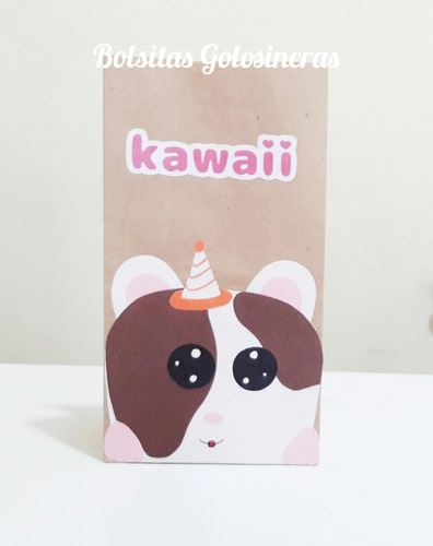 Bolsitas Hamsters Kawaii Golosineras, Personalizadas X 10