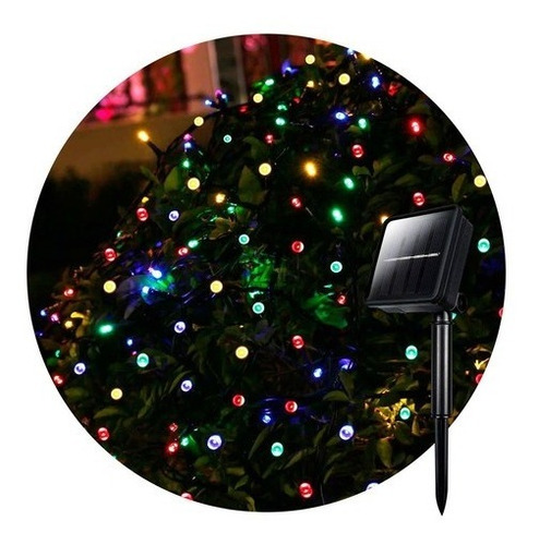 Imagen 8 de 10 de Luces Solares Navidad / Guirnalda 10 Metros 100 Led