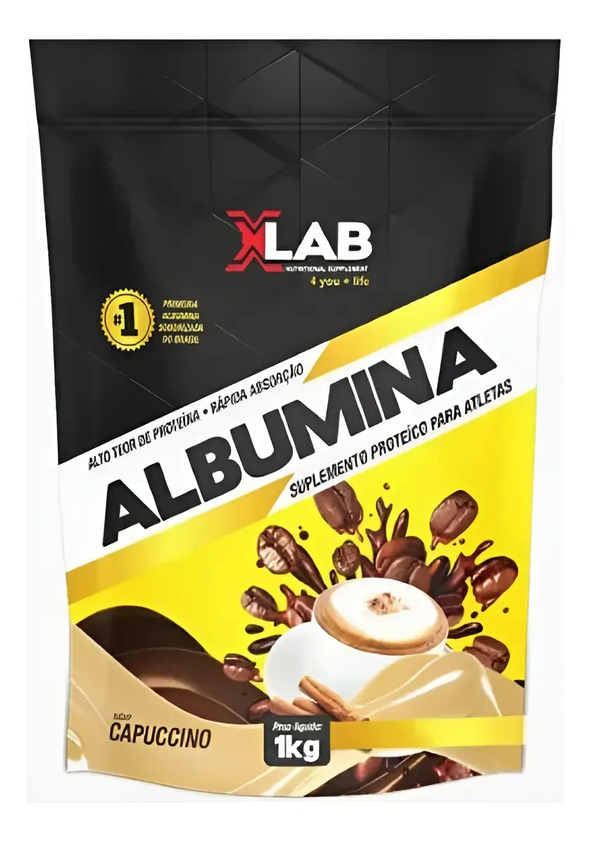 Albumina 1kg Xlab Sabores Sabor Capuccino