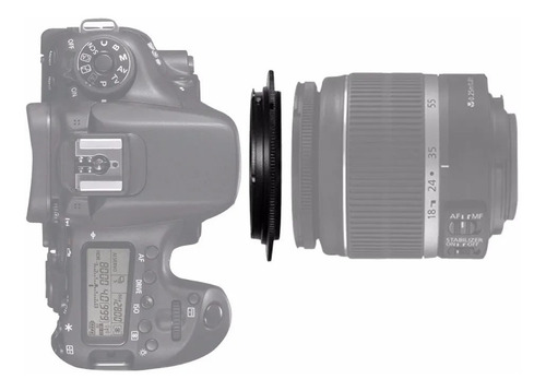 Imagen 1 de 6 de Anillo Adaptador Eos-58mm P/ Filtros Cuerpo Inversor Canon