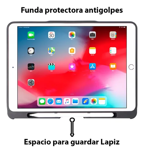 Funda Con Teclado Y Touchpad Para iPad 8 Y 9 Air 3 Español