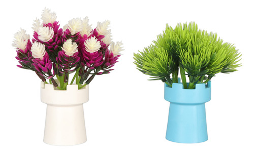 Decoraciones Para Peceras, 2 Unidades, Aptas Para Flores Art