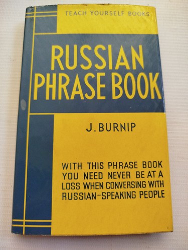 Russian Phrase Book Idioma Ruso Antiguo 1971 Inglés 