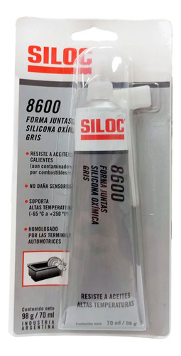 Forma Juntas Silicona Oxímica Siloc Gris 8600 98g U R U