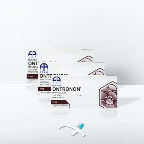 Montelukast 5 Mg Ontronon Pack Con 90 Tabletas Masticables