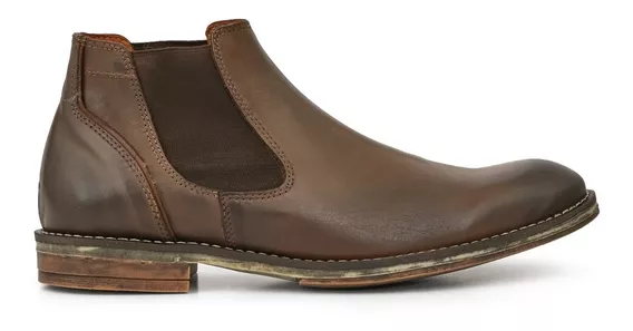 Bota Hombre Cuero Zapatos Briganti Botinetas Chelsea Moderna