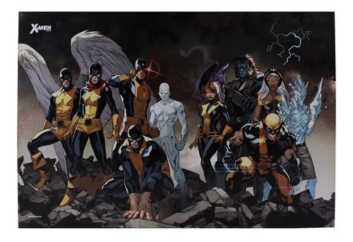 Zona Criativa - Quadro Mda 40x60 X-men Em Ação - 10081462