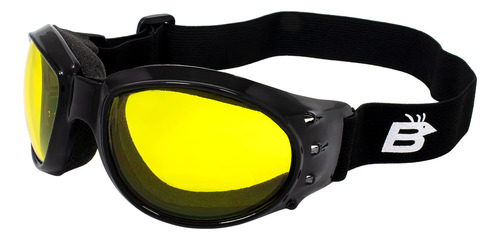 Birdz Eyewear Goggles Para Motocicleta Tipo Aguila, Marco Ne